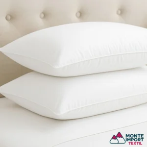 Almohada estándar de fibra tacto pluma con firmeza media para hotel y hogar de Monte Import Textil