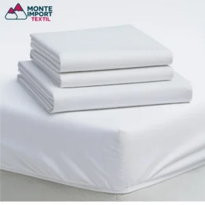 Bajera ajustable blanca para hotel 50% algodón 50% poliéster Monte Import Textil