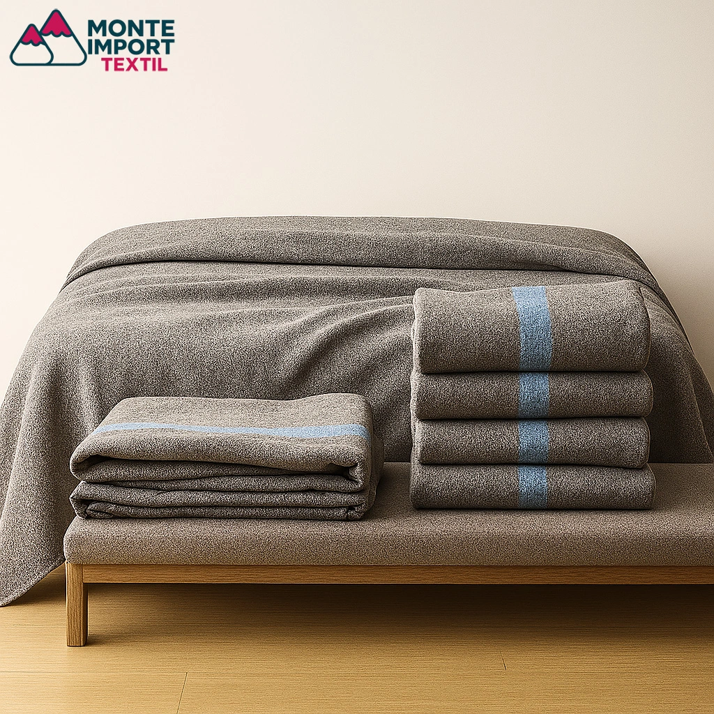 Detalle del tejido de manta de mudanza sin pelo